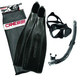 Cressi - Cressi Pro Star Palet Maske Şnorkel Seti