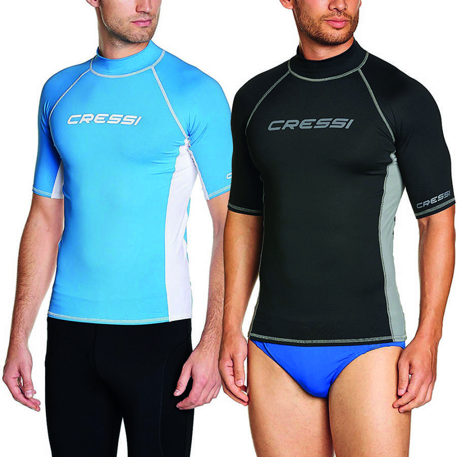Cressi Rash Guard Man Kısa Kollu T-Shirt BLACK-GREY NO:1 - XS