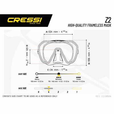 Cressi Z2 Dalış Maskesi - 8