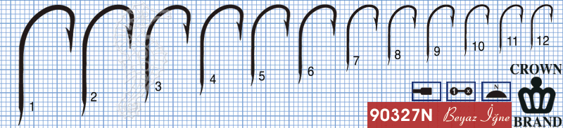 Crown Olta İğnesi 90327N 100lü
