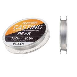 Gosen Answer Casting PE 8 Örgü Spin İpi 150mt Fine Silver Color - Gosen
