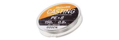 Gosen Answer Casting PE 8 Örgü Spin İpi 150mt Fine Silver Color - 2