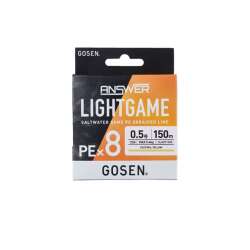 Gosen Answer Light Game PE8 Örgü LRF İpi 150mt Coctail Yellow - Gosen
