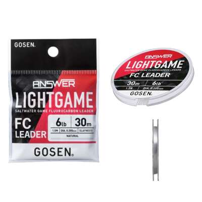 Gosen Answer Light Game Salt Water Game F C Leader 30mt - 1