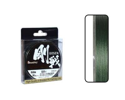 Gosen W8 Casting PE 8 Örgü Spin İp Misina 150mt Yeşil - 2