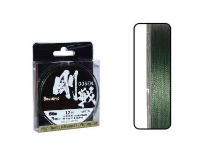 Gosen W8 Casting PE 8 Örgü Spin İp Misina 150mt Yeşil - 5