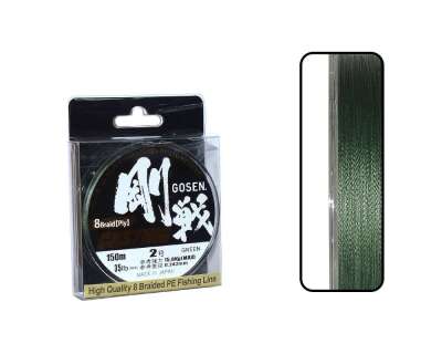 Gosen W8 Casting PE 8 Örgü Spin İp Misina 150mt Yeşil - 7