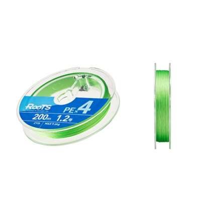 Gosen X4 Roots PE 4 Örgü Spin İpi 200mt Light Green - 1