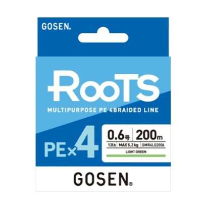 Gosen X4 Roots PE 4 Örgü Spin İpi 200mt Light Green - 2