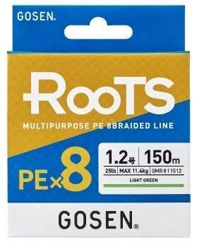 Gosen X8 Roots PE 8 Örgü Spin İp Misina 150mt AYeşil - 1