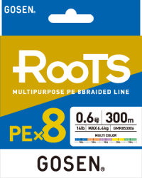 Gosen X8 Roots PE 8 Örgü Spin İp Misina 300mt Multi Color - Gosen