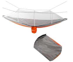 Hamak 7410 Fileli ve Cibinlikli Pro Hamak 190x70cm Turuncu-Gri - 4