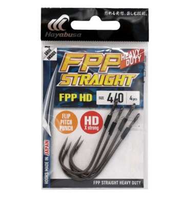 Hayabusa FPP HD Straight Güçlendirilmiş Delikli Lüfer İğnesi Black Nikel - 6