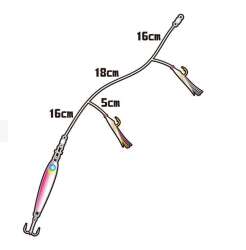 Hayabusa HA 282 LRF Jigging Sabiki 2li Çaparili SET LRF Jig Suni Yem - 2