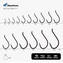 Hayabusa HBEK 562 Delikli Octopus Sinarit İğnesi Black Nikel - 3
