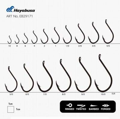 Hayabusa HBEK 562 Delikli Octopus Sinarit İğnesi Black Nikel - 3