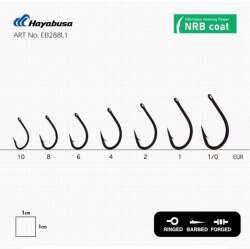 Hayabusa HBIL 288 Sazan İğnesi Dövme Teflon Black 10lu Paket - 3