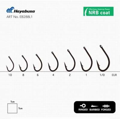 Hayabusa HBIL 288 Sazan İğnesi Dövme Teflon Black 10lu Paket - 3