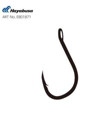 Hayabusa HCHN 018 Delikli Papağan Olta İğnesi Black Nikel - 2