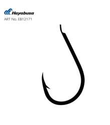 Hayabusa HCHN 121 Kısa Pala Dövme Olta İğnesi 15li Paket Black Nikel - 2