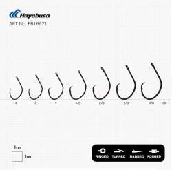 Hayabusa HCRL 186 Circle Delikli Çupra İğnesi Black Nikel - 3