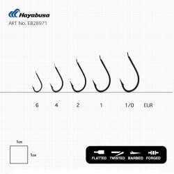 Hayabusa HHBR 289 Kısa Pala Dövme Çupra İğnesi 15li Paket Black Nikel - 2