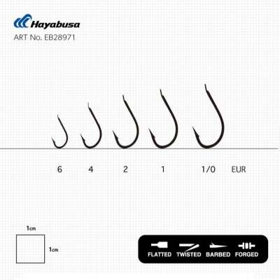 Hayabusa HHBR 289 Kısa Pala Dövme Çupra İğnesi 15li Paket Black Nikel - 2