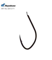 Hayabusa HKAJ 157 Kısa Pala Dövme Olta İğnesi 15li Paket Black Nikel - 4