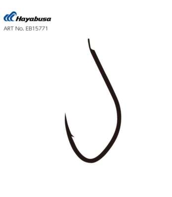 Hayabusa HKAJ 157 Kısa Pala Dövme Olta İğnesi 15li Paket Black Nikel - 4