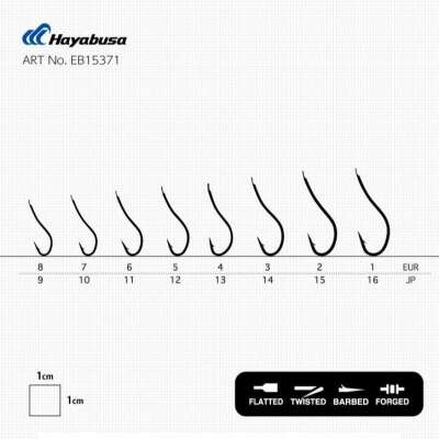 Hayabusa HKRE 153 Canlı Yem İğnesi 15li Paket Black Nikel - 3