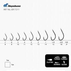Hayabusa HMRS 172 Tırnaklı Canlı Yem İğnesi 15li Paket Nikel - 3