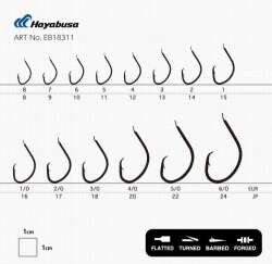 Hayabusa HMUT 183 Circle Dövme Olta İğnesi 15li Paket Nikel - 4