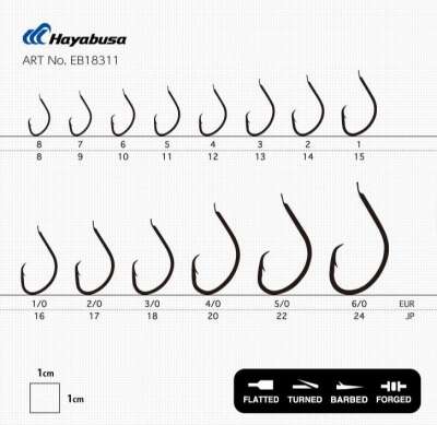 Hayabusa HMUT 183 Circle Dövme Olta İğnesi 15li Paket Nikel - 4