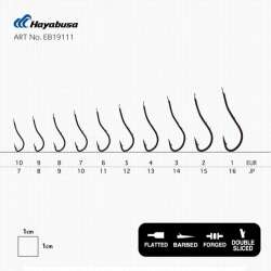 Hayabusa HRYU 191 Tırnaklı Canlı Yem İğnesi 15li Paket Nikel - 3