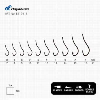 Hayabusa HRYU 191 Tırnaklı Canlı Yem İğnesi 15li Paket Nikel - 3