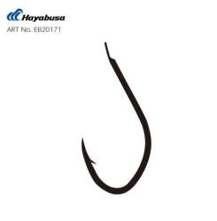 Hayabusa HSNA 201 Kısa Pala Olta İğnesi 15li Paket Black Nikel - 2