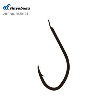 Hayabusa HSNA 201 Kısa Pala Olta İğnesi 15li Paket Black Nikel - 2