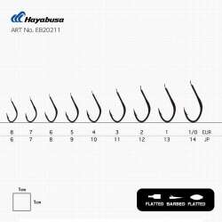 Hayabusa HSNA 202 Dövme Canlı Yem İğnesi 15li Paket Nikel - 4