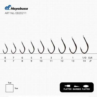 Hayabusa HSNA 202 Dövme Canlı Yem İğnesi 15li Paket Nikel - 4