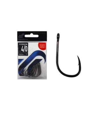 Hayabusa HSOI 230 Delikli Papağan Olta İğnesi 7li Paket Black Nikel - 1