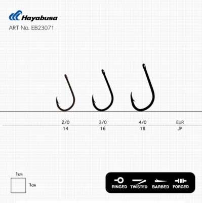 Hayabusa HSOI 230 Delikli Papağan Olta İğnesi 7li Paket Black Nikel - 3