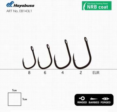 Hayabusa K1 XS Sazan İğnesi Dövme Teflon Black 10lu Paket - 2
