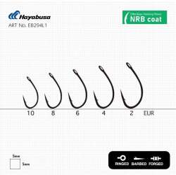Hayabusa L1 Sazan İğnesi Dövme Teflon Black 10lu Paket - 3