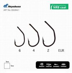 Hayabusa M1 Sazan İğnesi Dövme Teflon Black 10lu Paket - 3