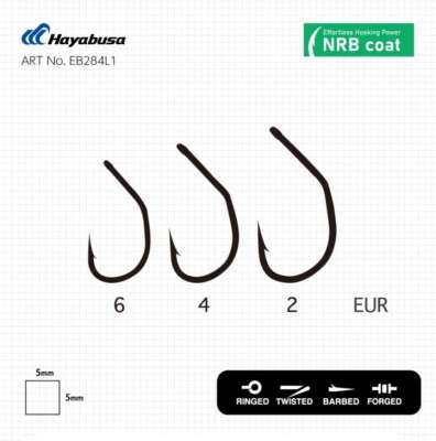 Hayabusa M1 Sazan İğnesi Dövme Teflon Black 10lu Paket - 3