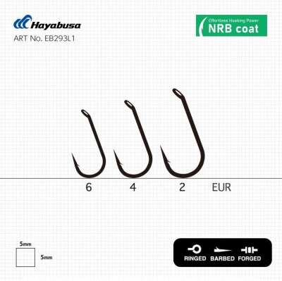 Hayabusa P2 Sazan İğnesi Dövme Teflon Black 10lu Paket - 2