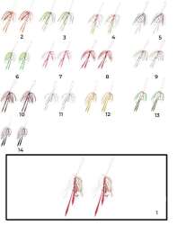 Hayabusa SE 125 Tai Rubber Free Slide Yedek Etekli Assist İğne Set - 1