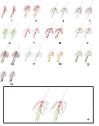 Hayabusa SE 125 Tai Rubber Free Slide Yedek Etekli Assist İğne Set - 24