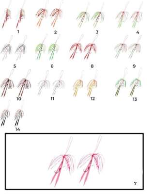 Hayabusa SE 125 Tai Rubber Free Slide Yedek Etekli Assist İğne Set - 21