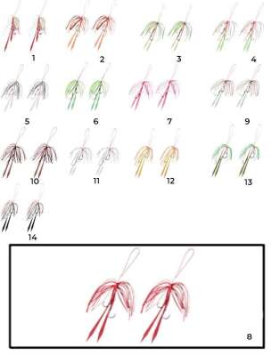 Hayabusa SE 125 Tai Rubber Free Slide Yedek Etekli Assist İğne Set - 20